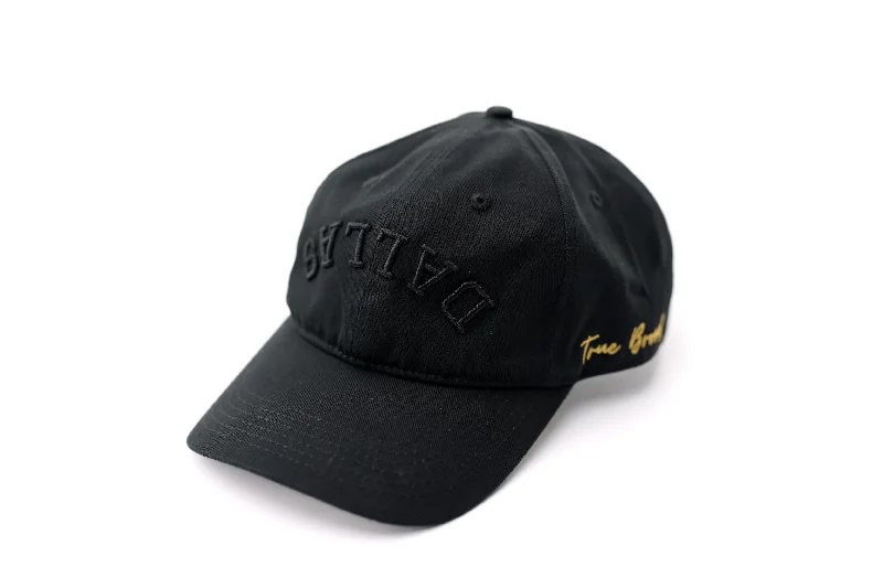 Classic Checkered Hat-Dad Hat - BLACK / BLACK