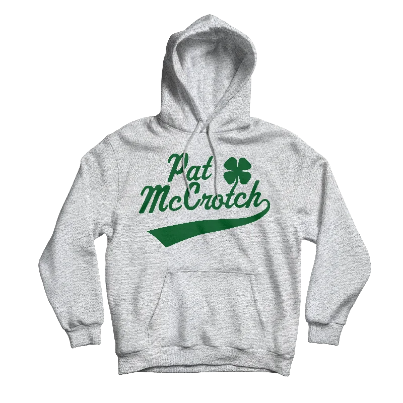 Zip-Up Hoodie Sweatshirt-Pat McCrotch Grey Hoodie