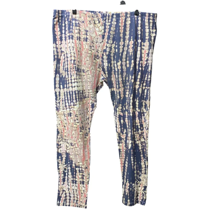 Custom Printed Pants-Pants Designer By Johnny Was In Multi-colored, Size: 2x