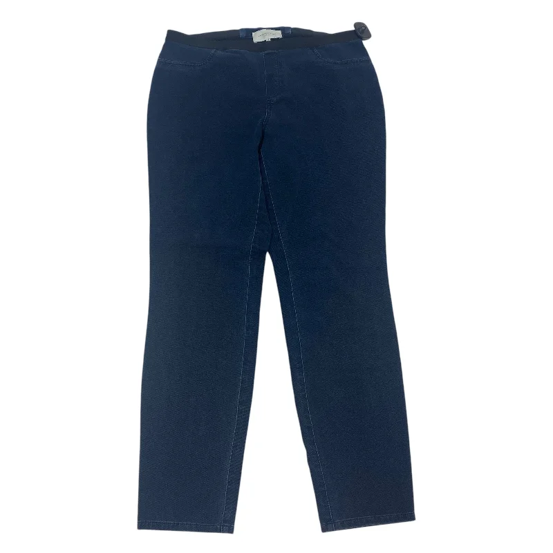 Slim Fit Work Pants-Pants Designer By Lafayette 148 In Blue, Size: L