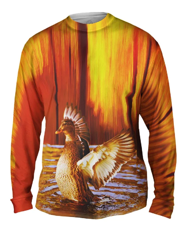 Graphic Print Long Sleeve-Duck 002