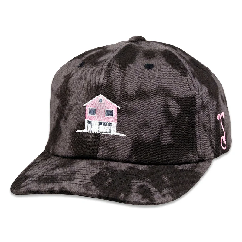 Custom Embroidered Hat-The Band Pink House Dyed Dad Hat