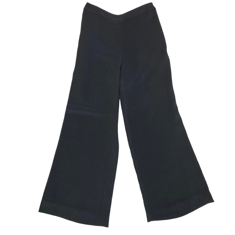 Stylish High-Rise Pants-Pants Designer By Carolina Herrera In Black, Size: 6