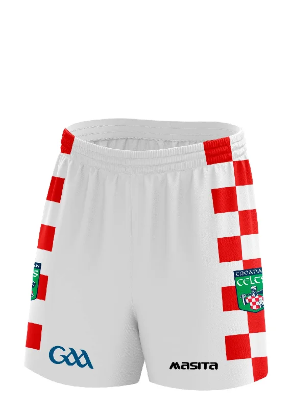 Printed Graphic Shorts-Croatian Celts Training Shorts Adult