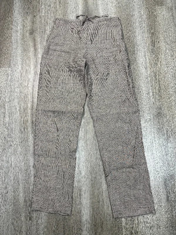 Stylish Printed Joggers-Pants Linen By Clothes Mentor In Brown, Size: Xs