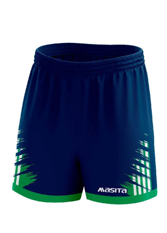 Summer Vibe Shorts-Barkley Gaelic Shorts Navy/Green/White Adult