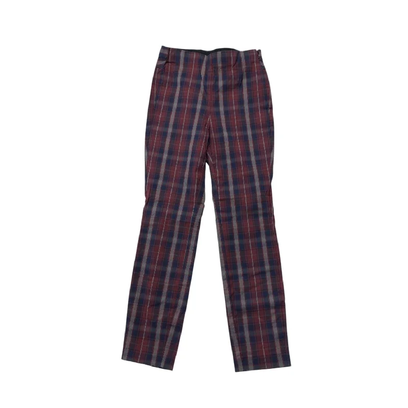 Classic Flat Front Pants-Pants Designer By Rag And Bone In Plaid Pattern, Size: 2