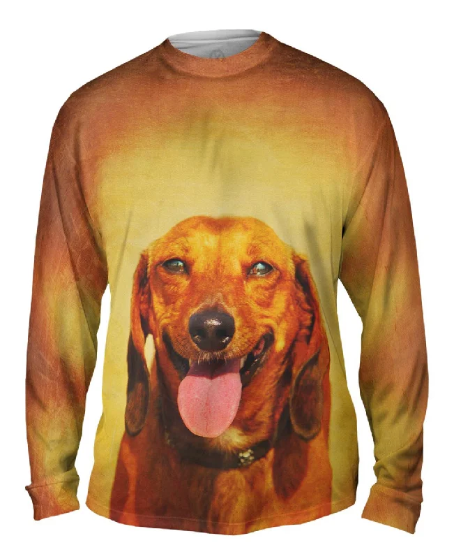 Classic Fit Long Sleeve Shirt-Dachshund Sunshine