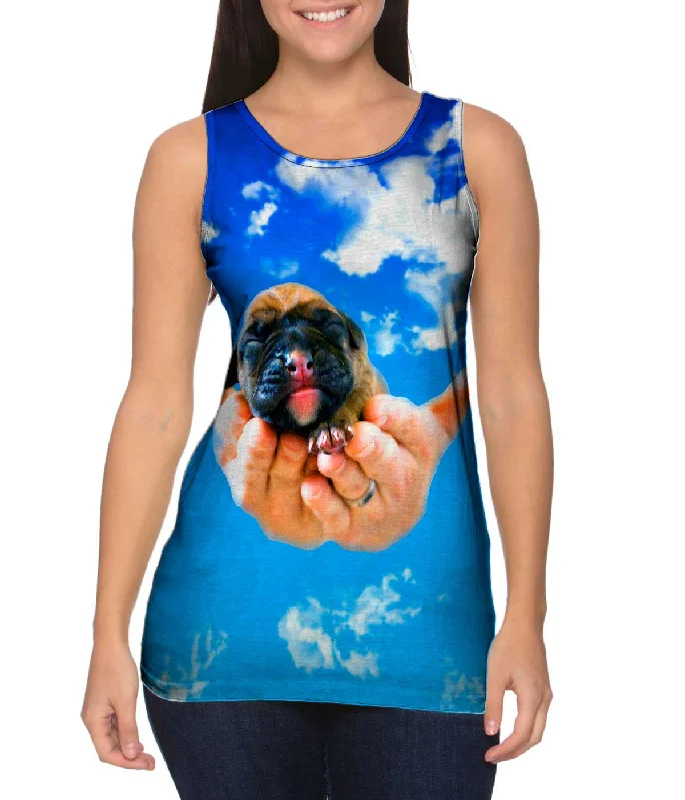 Stylish Gym Tank-Heavens Hands Boxer Puppy