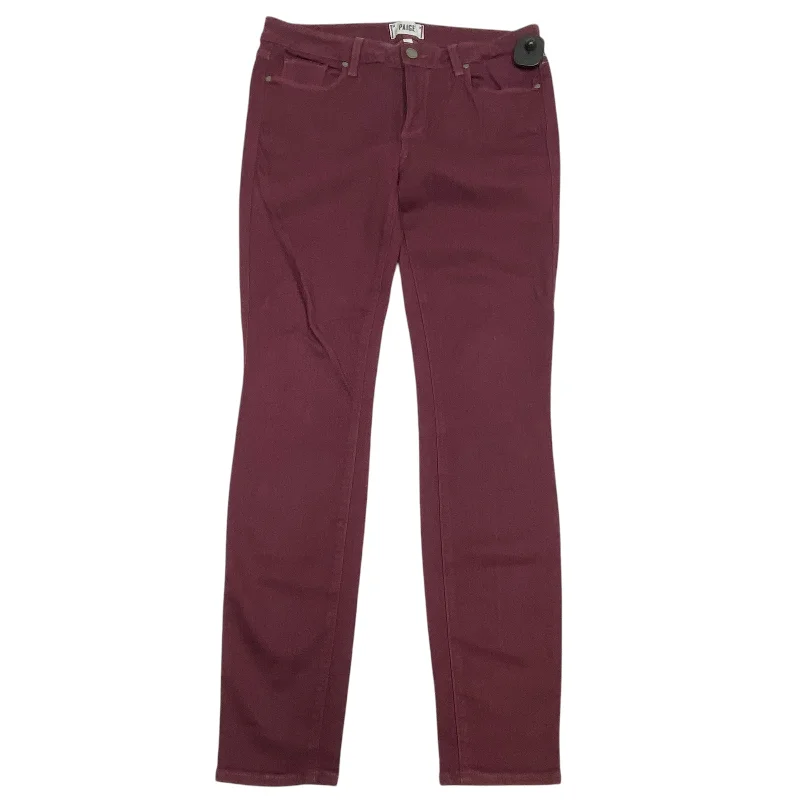 Classic Cargo Jogger Pants-Pants Designer By Paige In Red, Size: 12