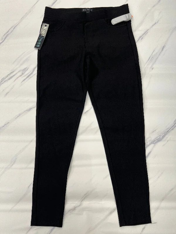 Casual Sweat Joggers-Pants Dress By Kay Unger In Black, Size: L