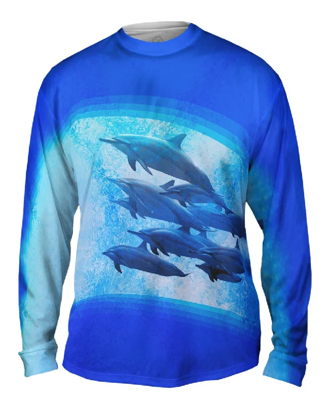 Relaxed Long Sleeve Sweatshirt-Dolphin 003