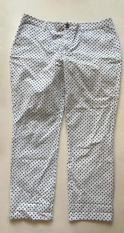 Tailored Dress Pants-Pants Chinos & Khakis By Tommy Hilfiger In Polkadot Pattern, Size: 14