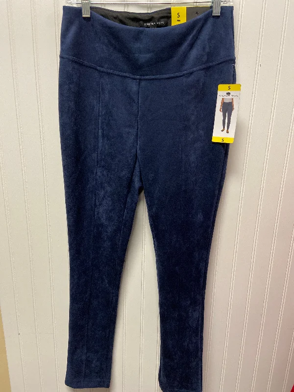 Casual Comfortable Trousers-Pants Designer By Andrew Marc In Navy, Size: 4