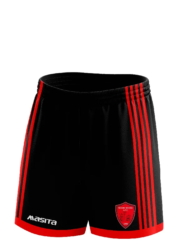 Graphic Print Shorts-Rossin Rovers AFC Training Shorts Adult