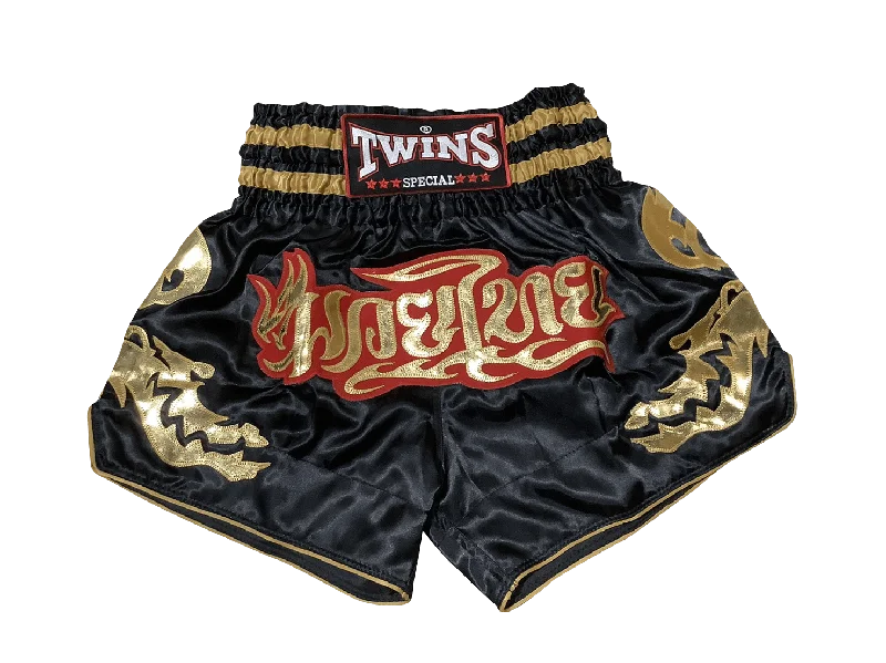 Everyday Wear Shorts-Twins Special Shorts T-152 Black Gold