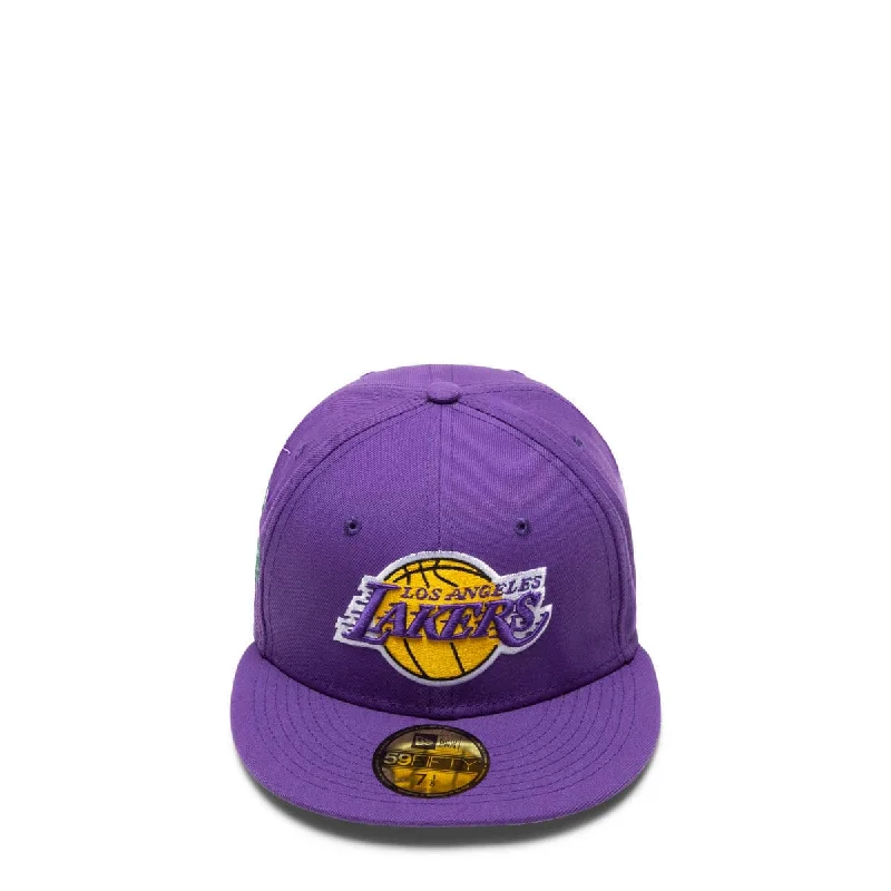 Comfortable Mesh Hat-59FIFTY LOS ANGELES LAKERS ICON FITTED CAP