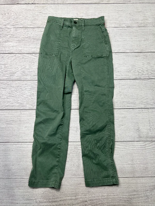 Trendy Skinny Fit Trousers-Pants Designer By Madewell In Green, Size: 2