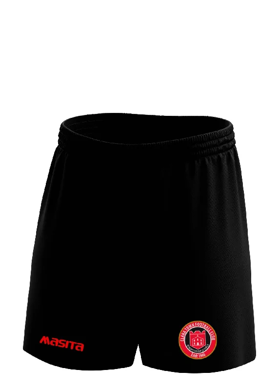 Relaxed Fit Shorts-Clara Town FC Sublimated Match Shorts Adult