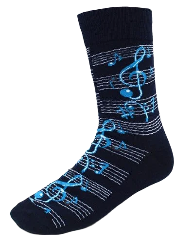 Warm Winter Socks-Music Staff Socks