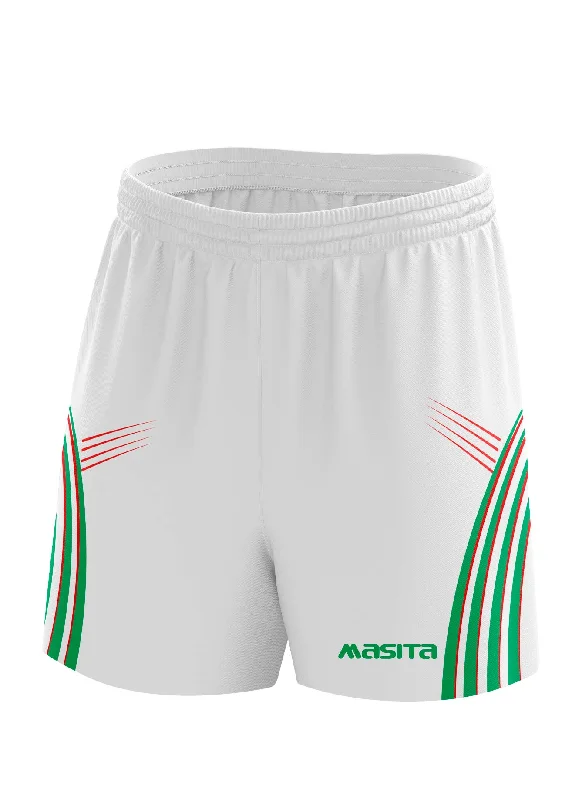 Fun Color Shorts-Casey Gaelic Shorts White/Green/Red Adult