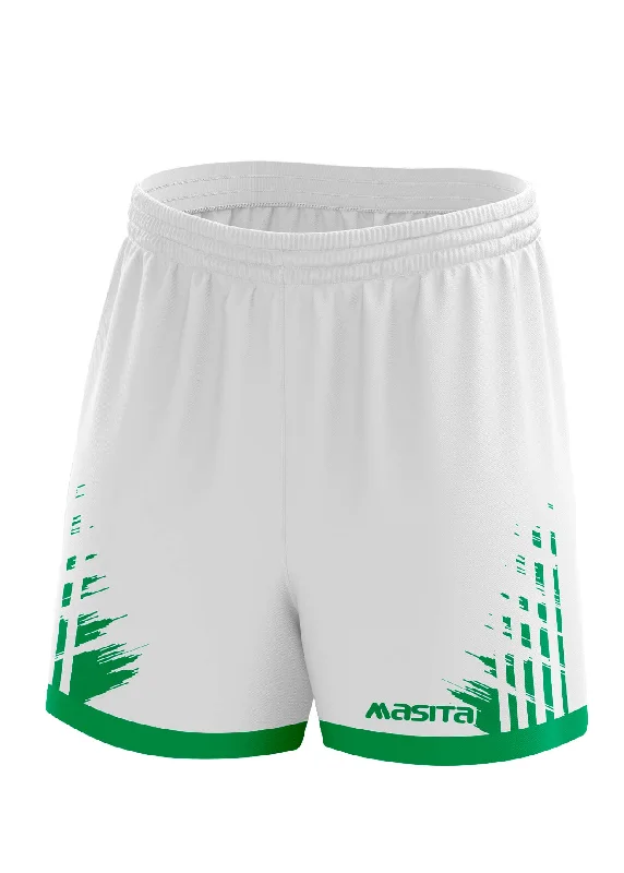 Simple Summer Shorts-Barkley Gaelic Shorts White/Green Adult