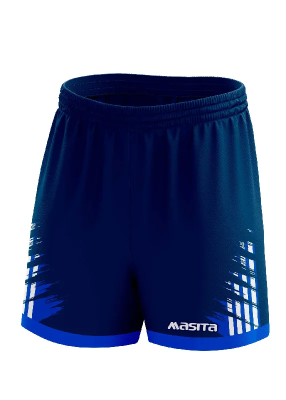 Soft Feel Shorts-Barkley Gaelic Shorts Navy/Blue/White Adult