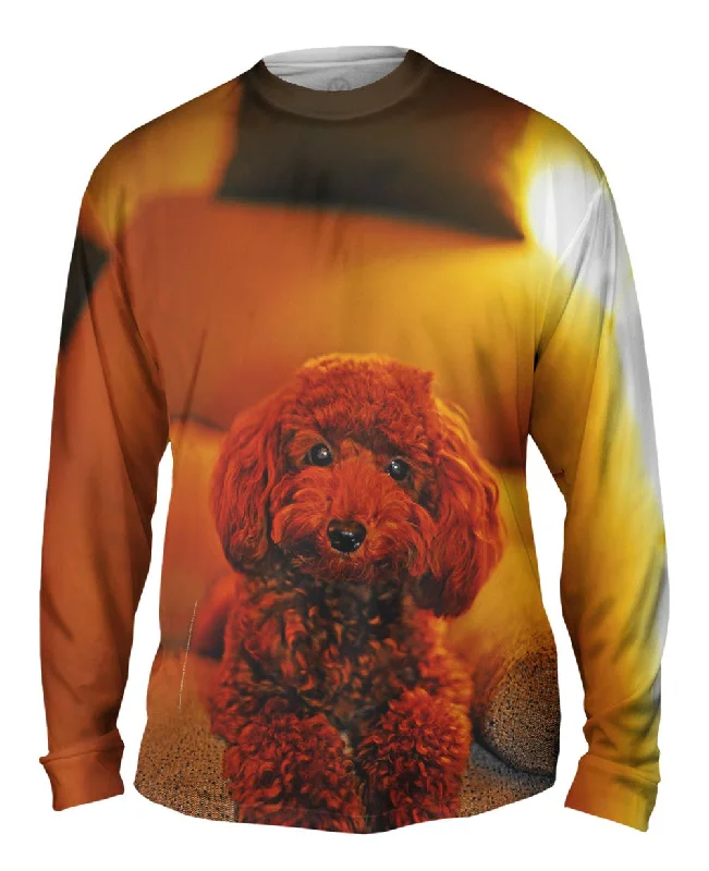 Athletic Fit Long Sleeve-Cute Toy Couch Poodle