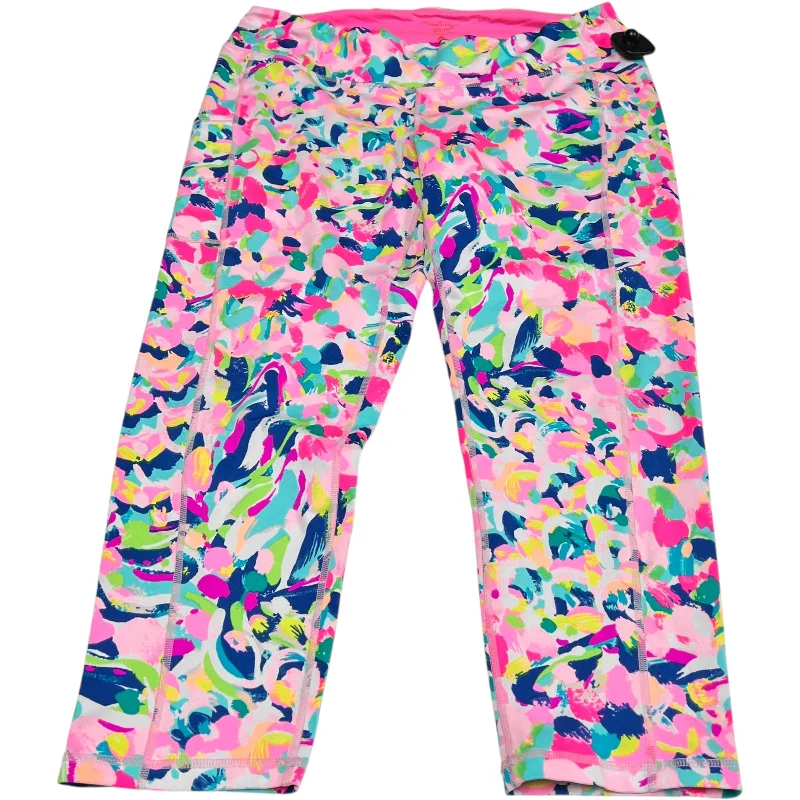 Soft Jersey Lounge Pants-Pants Designer By Lilly Pulitzer In Blue & Pink, Size: Xl