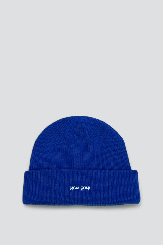 Cool Snapback Cap-Cobalt New York Logo Beanie