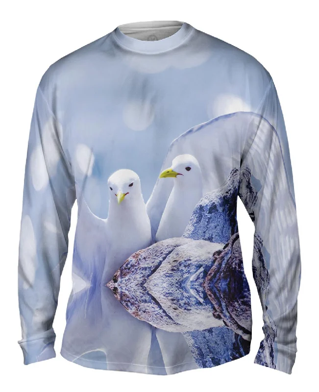 Minimalist Design Long Sleeve-Cute Dove Flurry