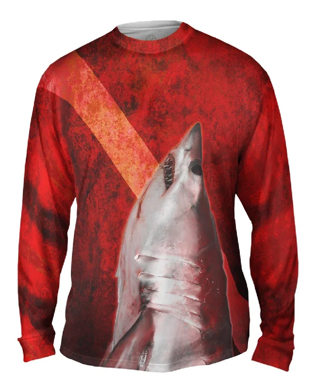 Trendy Graphic Long Sleeve-Diver Shark