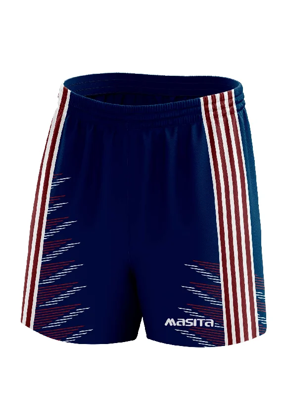 Minimalist Cargo Shorts-Hydro Gaelic Shorts Navy/Maroon/White Adult