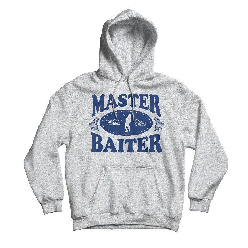 Bold Color Hoodie-Master Baiter Grey Hoodie