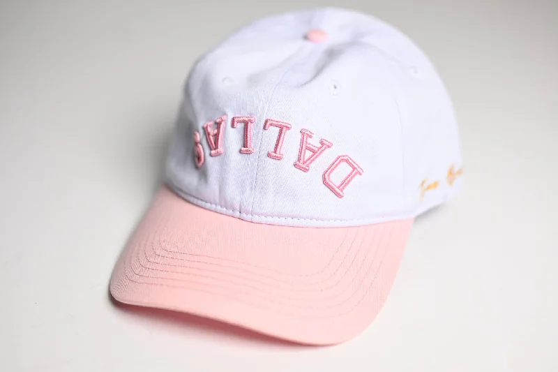 Comfortable Hiking Hat-Dad Hat - PINK / WHITE