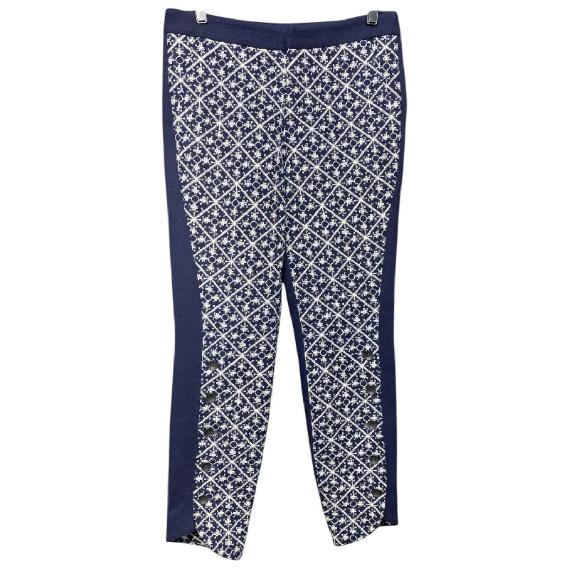 Bold Print Joggers-Pants Designer By Rag And Bone In Blue & White, Size: 6