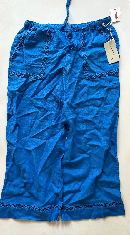 Casual Sweatpants-Pants Linen By Joie In Blue, Size: 2