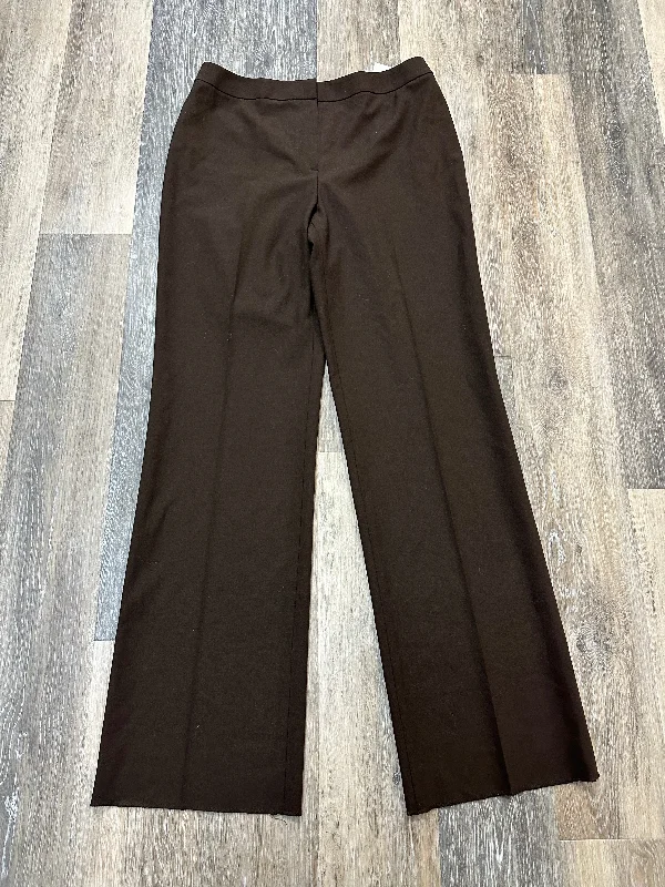 Comfortable Sweat Joggers-Pants Designer By Lafayette 148 In Brown, Size: 12