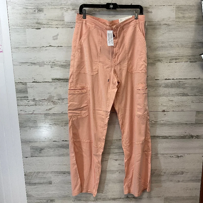 Relaxed Fit Capri Pants-Pants Wide Leg By American Eagle In Peach, Size: 12