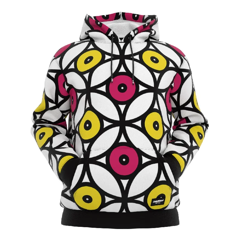 Urban Graphic Hoodie-Disc Texture Hoodie