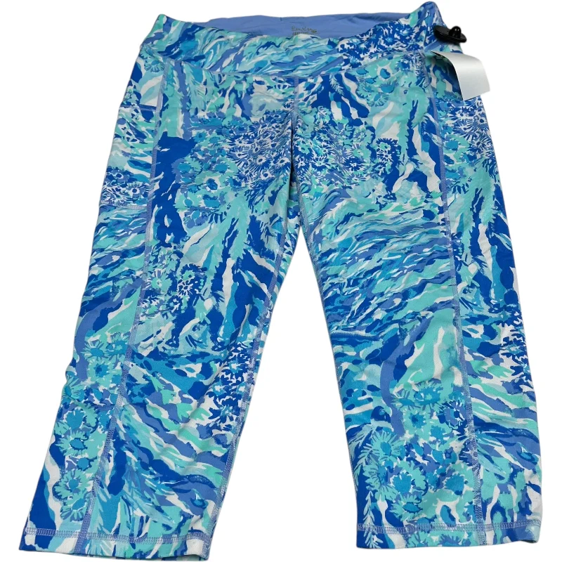 Trendy Cargo Joggers-Pants Designer By Lilly Pulitzer In Blue, Size: Xl