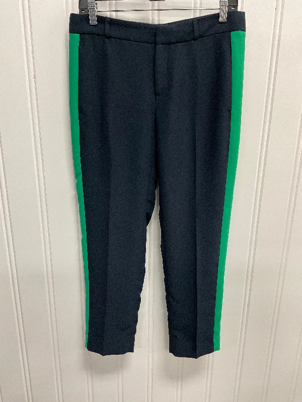 Comfortable Stretch Pants-Pants Dress By Banana Republic In Blue & Green, Size: 4