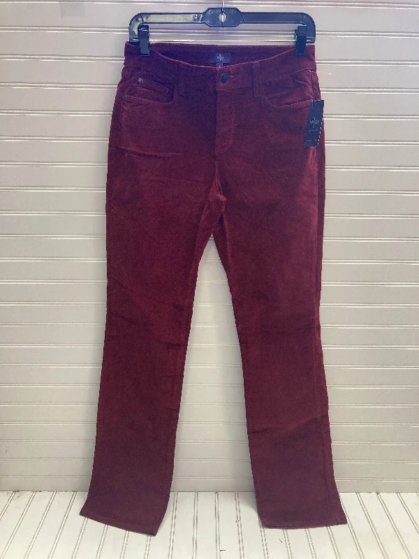 Casual Bootcut Jeans-Pants Designer By Not Your Daughters Jeans In Red, Size: 4