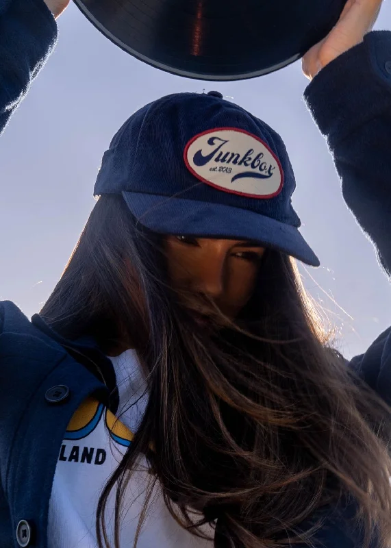 Stylish Bucket Hat-Mechanics Navy Cord Baseball Cap