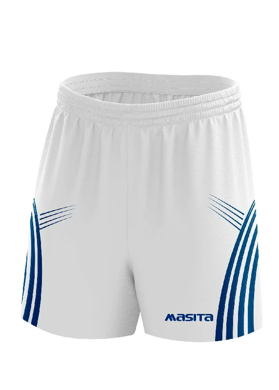 Custom Design Shorts-Casey Gaelic Shorts White/Navy Adult