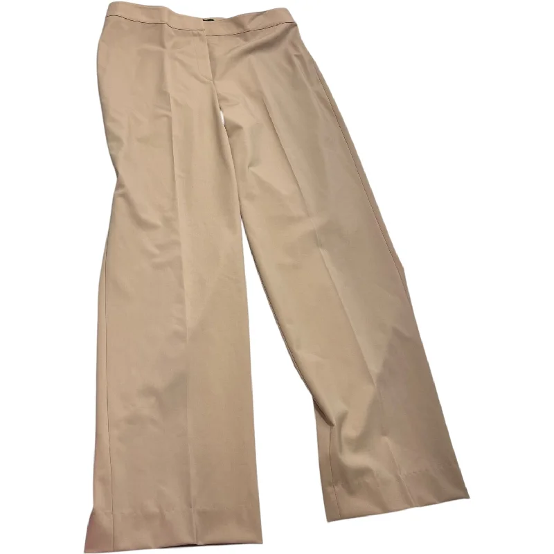 Lightweight Travel Pants-Pants Luxury Designer By St. John In Tan, Size: 12