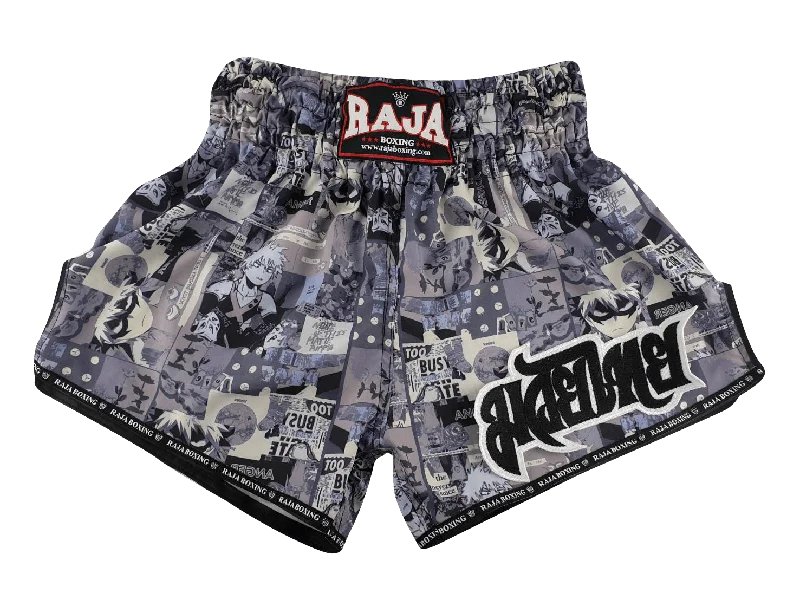 Bold Pattern Shorts-Raja Shorts Anger R80