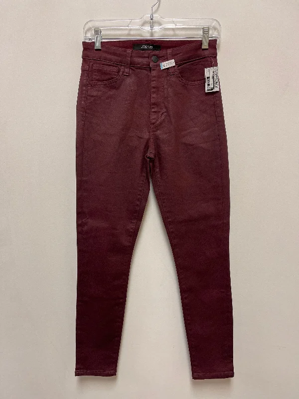 Casual Fit Trousers-Pants Designer By Joes Jeans In Red, Size: 2