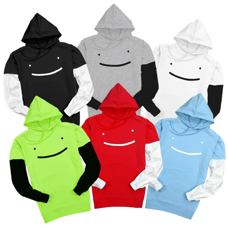 Soft Fit Hoodie-Dream Smile Layered Sleeve Pullover Hoodie