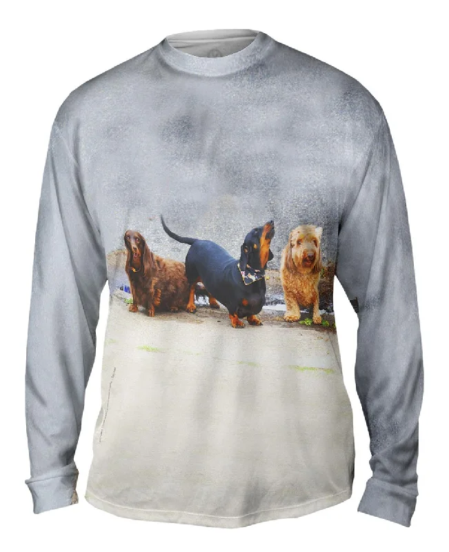 Soft Casual Long Sleeve-Doggy Pep Rally